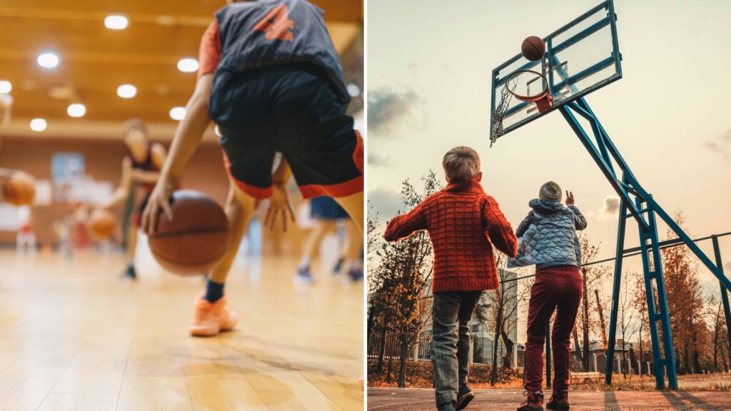 Indoors vs outdoors basketball