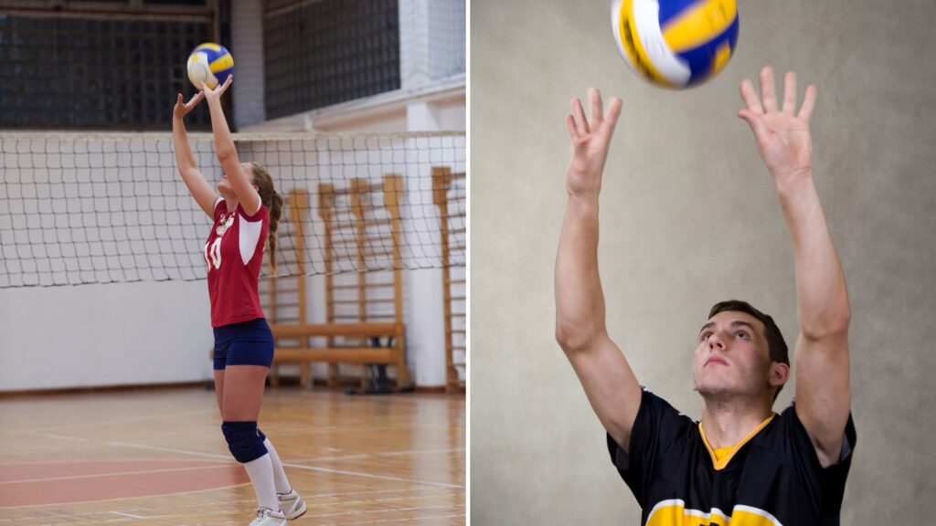 how to set a volleyball